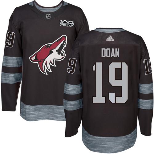 Adidas Coyotes #19 Shane Doan Black 1917-100th Anniversary Stitched NHL Jersey - Click Image to Close